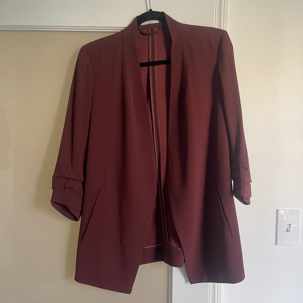 Aritzia Power Blazer in Red Size 4
